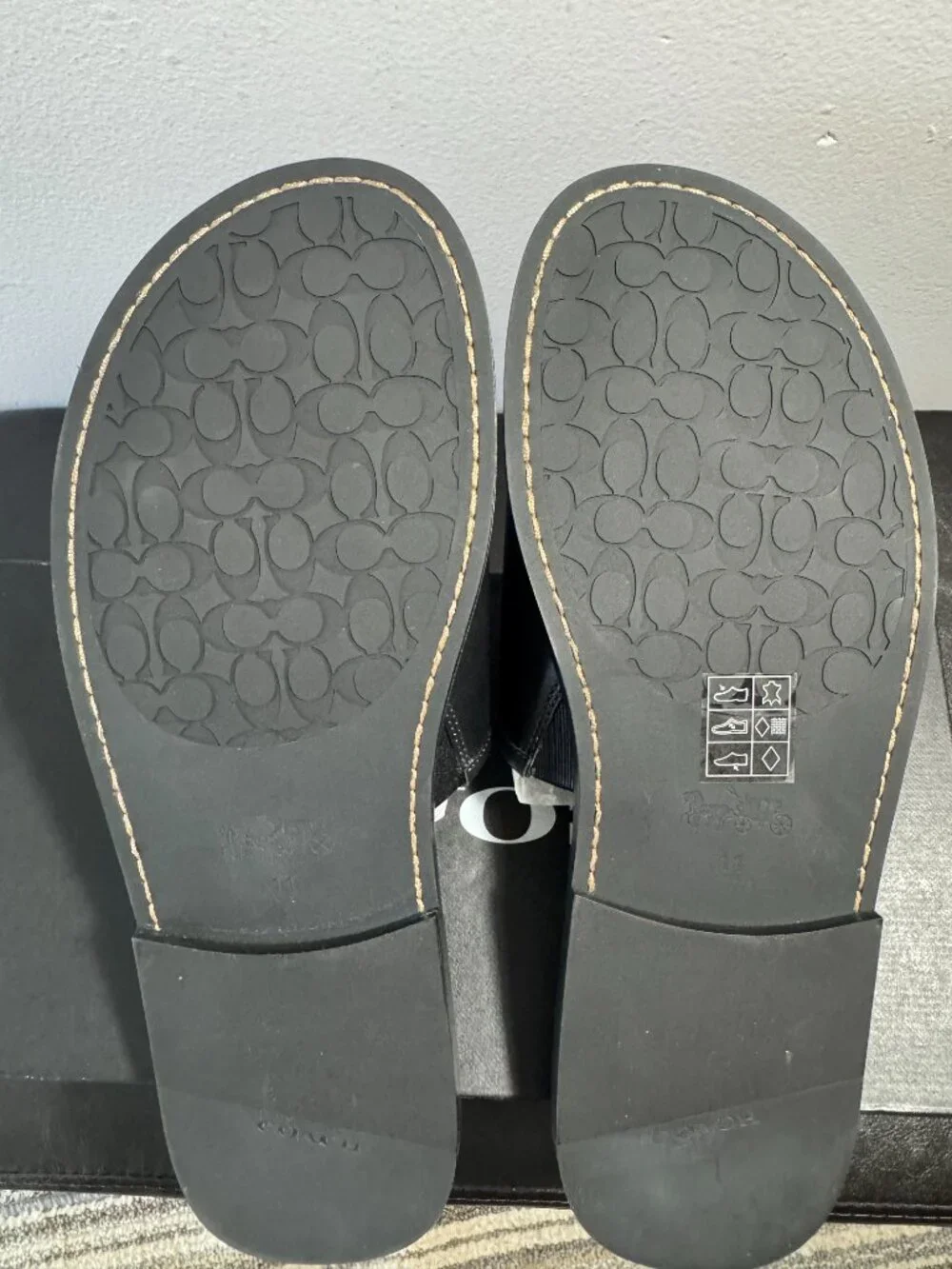 COACH Leather Sandal